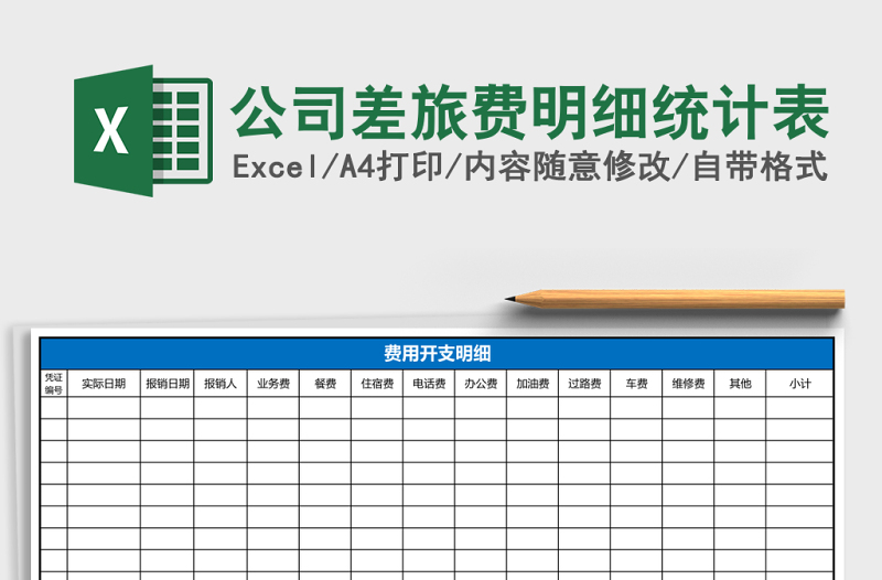 2025公司差旅费明细统计表