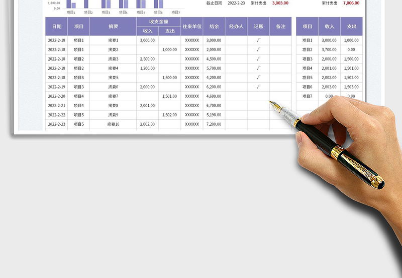 2025财务收支报表免费下载