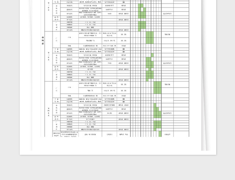 2025年工作计划安排表格
