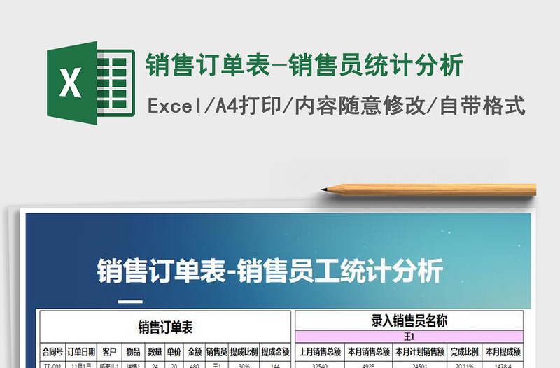 2025年销售订单表-销售员统计分析