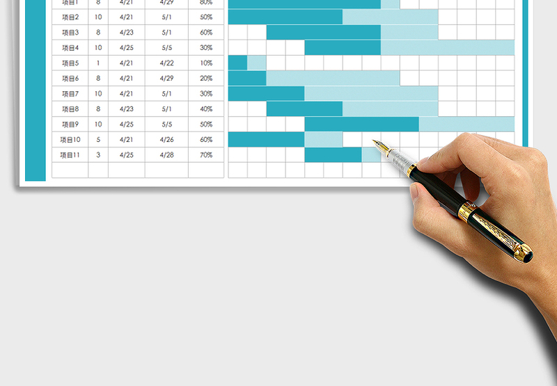 2025年工作计划进度表-甘特图