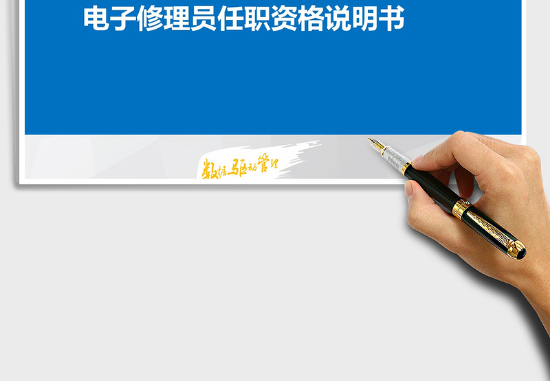 2025年电子修理员任职资格说明书