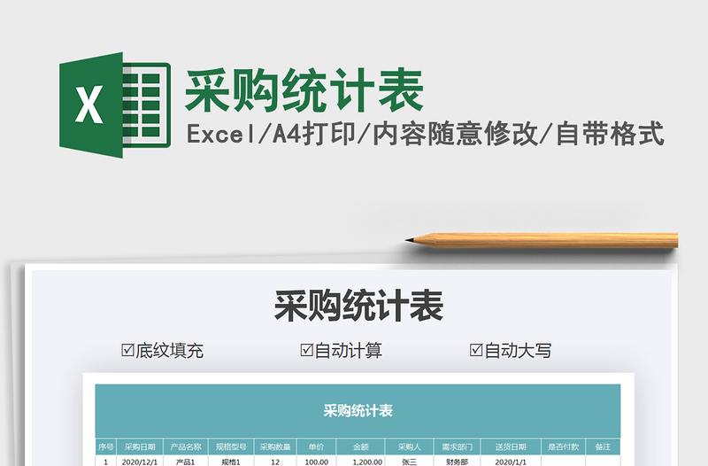 2025年采购统计表