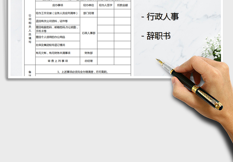 2025年离职申请表-模板