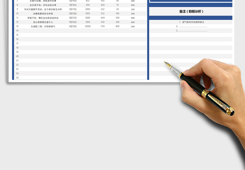 2024年抖音帐号运营数据表