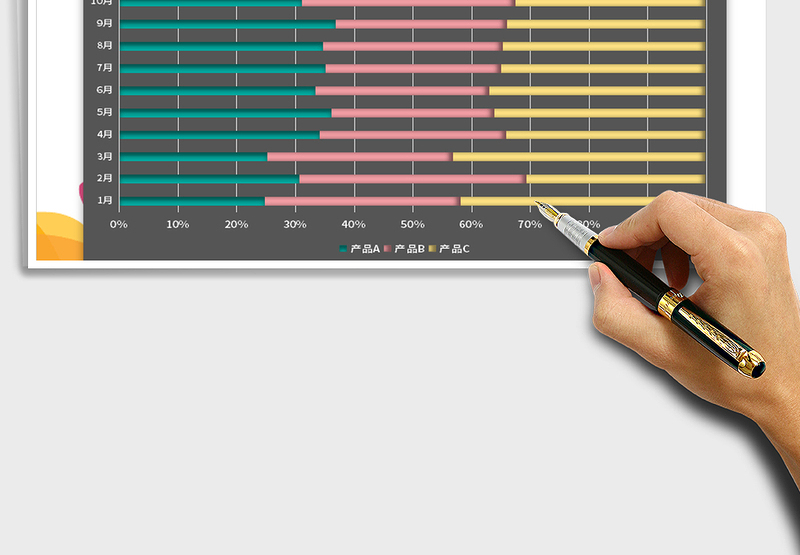 2025精美条形图销量趋势EXCEL图表免费下载