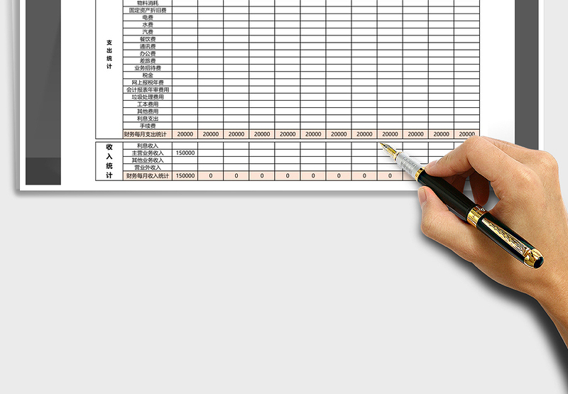 2025年全年收支利润统计表