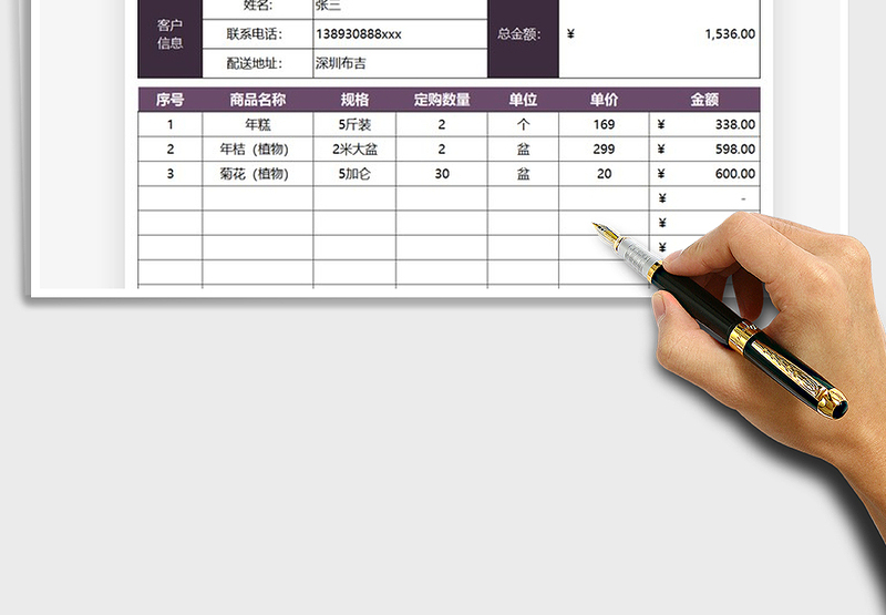 2025年年货预定配送单