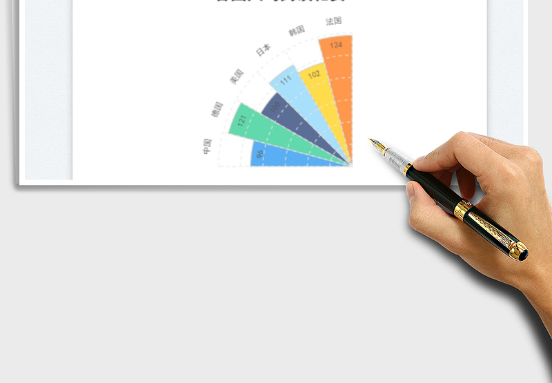 2025玫瑰图扇形免费下载