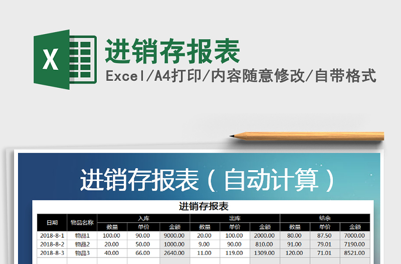 2025年进销存报表免费下载