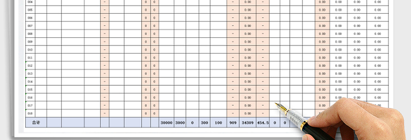 2025年工资表（公式自动计算）免费下载