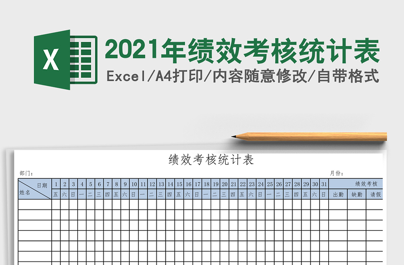 2025年绩效考核统计表