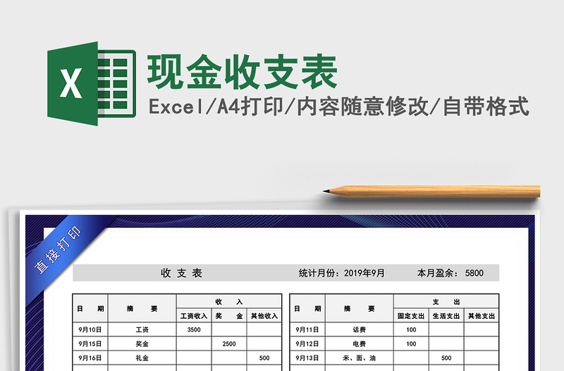 2025年现金收支表
