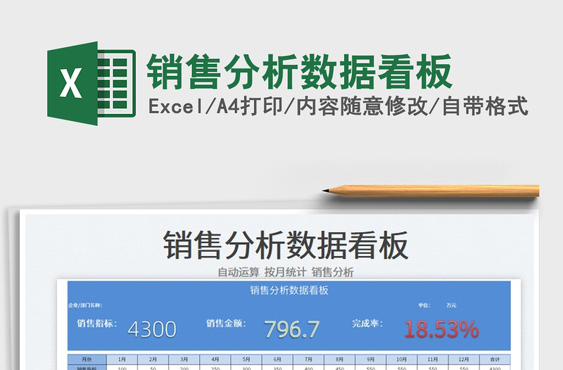 2025销售分析数据看板免费下载