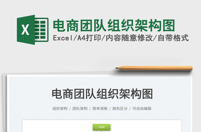 2025电商团队组织架构图免费下载