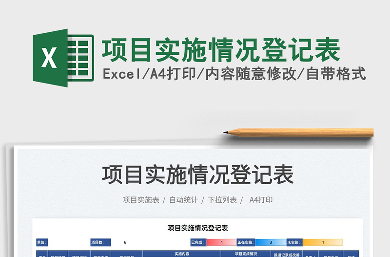 2025项目实施情况登记表免费下载