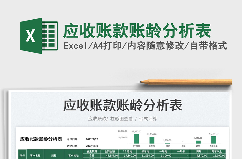 2025应收账款账龄分析表免费下载