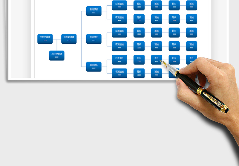 2025组织架构图-横向免费下载