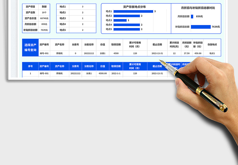 2025固定资产分类统计表免费下载