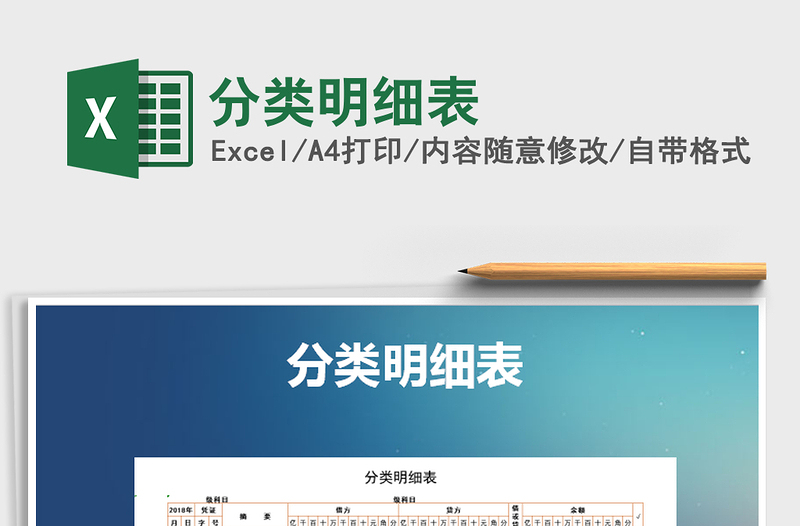 2025年分类明细表