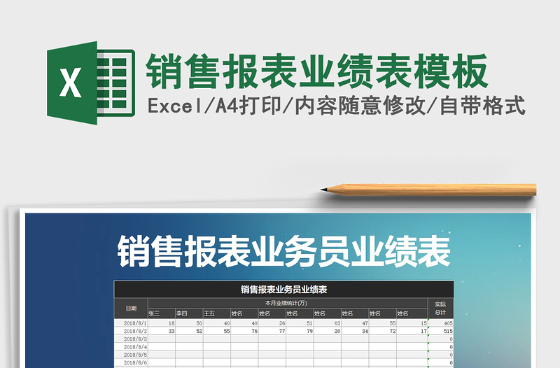 2025年销售报表业绩表模板
