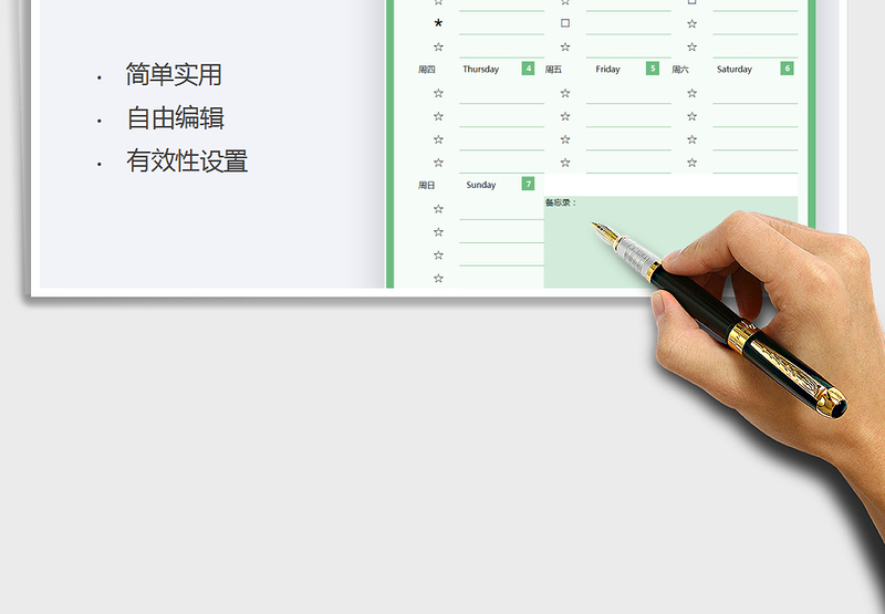 2025年周工作计划表