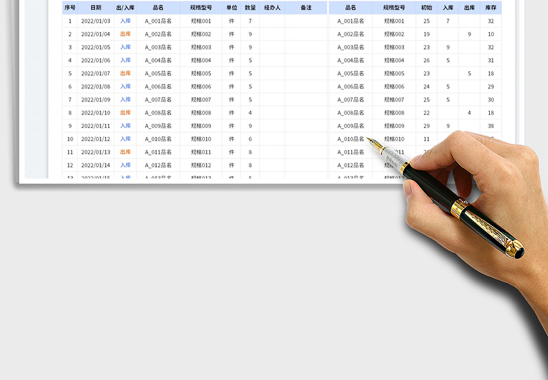 2025出入库管理表免费下载