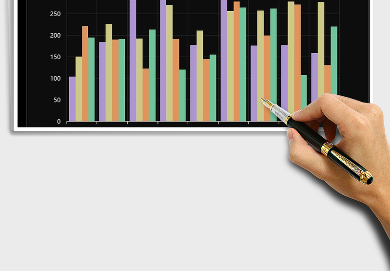 2025年柱形图简洁模板