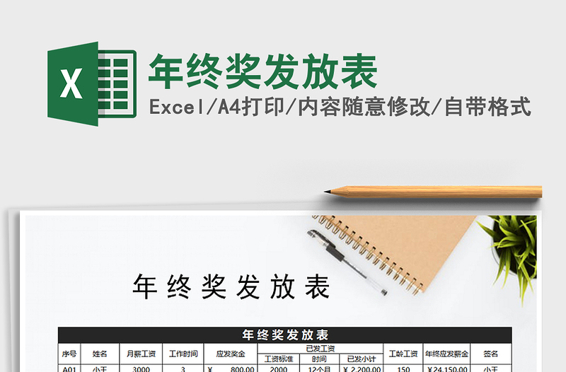 2025年年终奖发放表