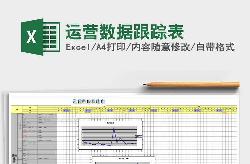 运营数据跟踪表