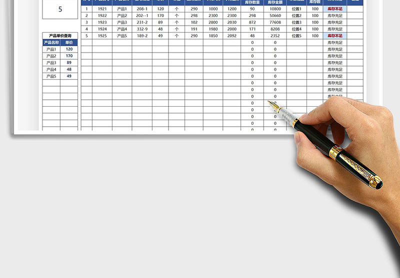 2025库存管理统计表免费下载