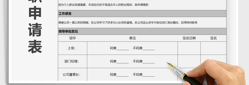2025年员工离职申请表