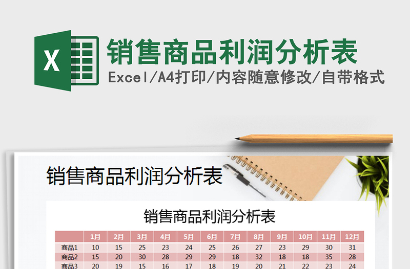 2025年销售商品利润分析表