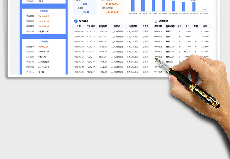 2025采购明细统计表免费下载