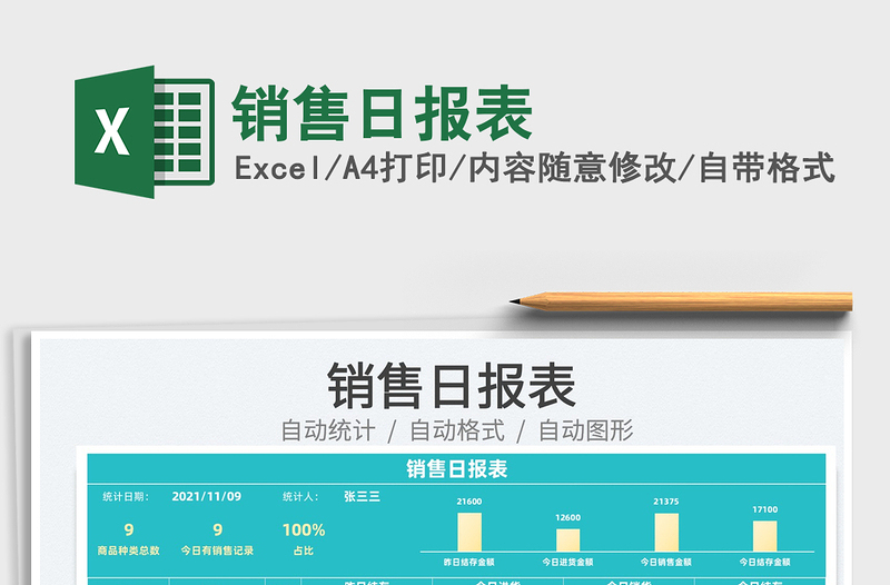 2025销售日报表免费下载