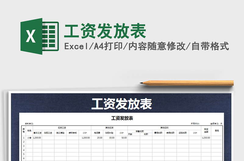 2025年工资发放表