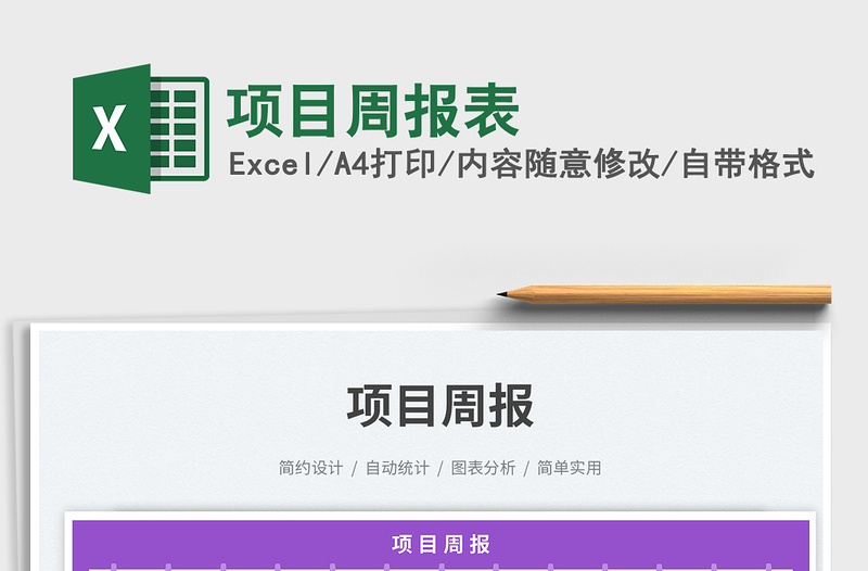 2025项目周报表免费下载