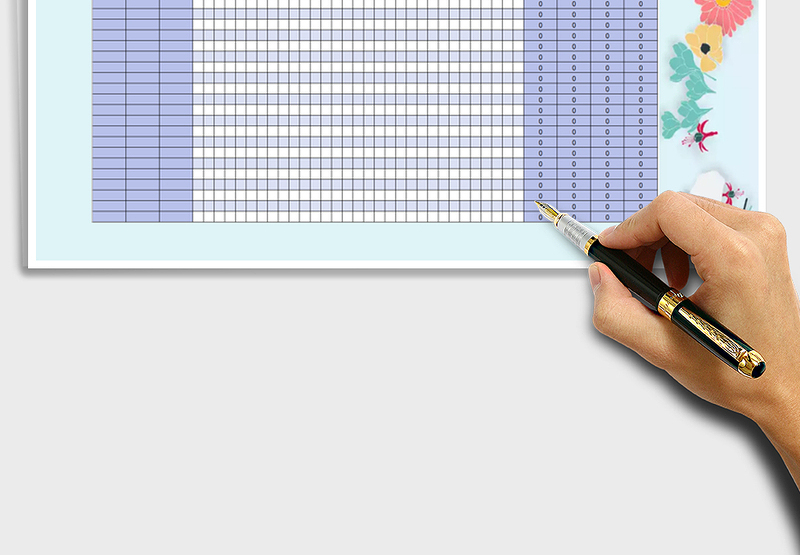2025年考勤表模板--自动计算出勤情况
