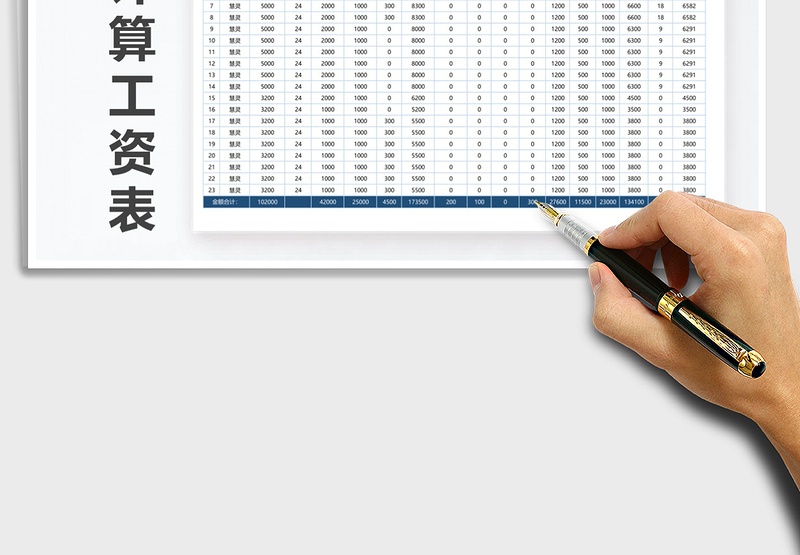 2025年工资表自动计算