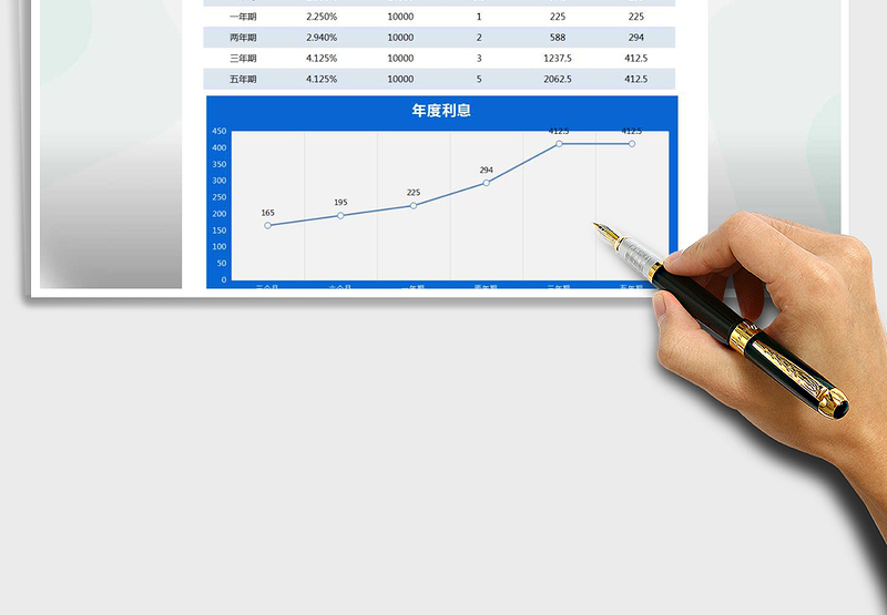 2025年银行存款收益对比表免费下载