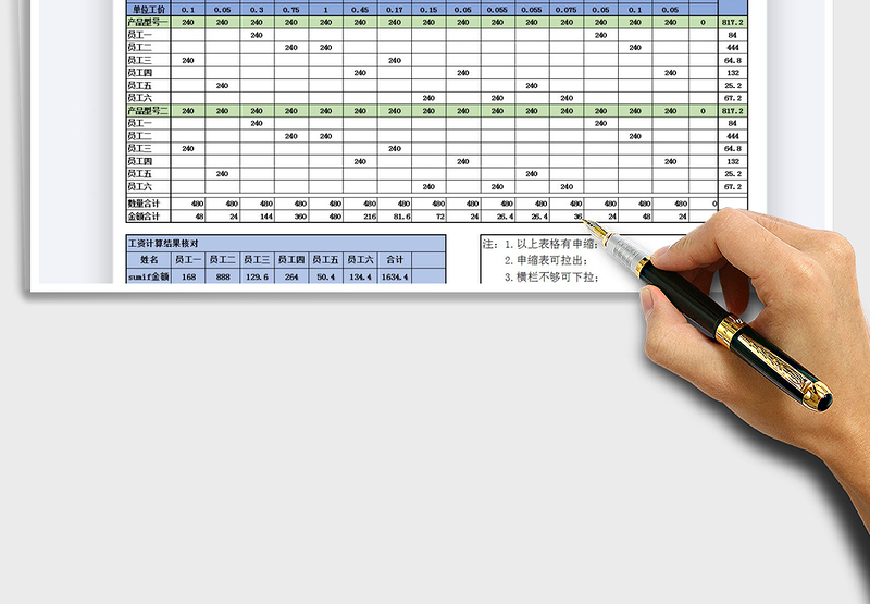 2025年工资核算表