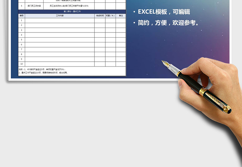 2025年行政部绩效考核表