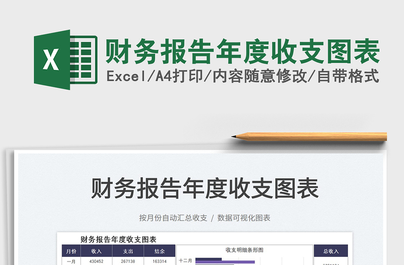 2025财务报告年度收支图表免费下载