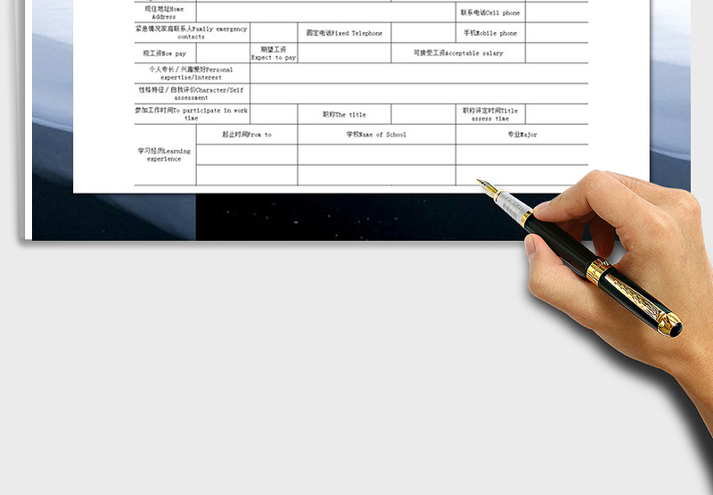 2025年入职申请表