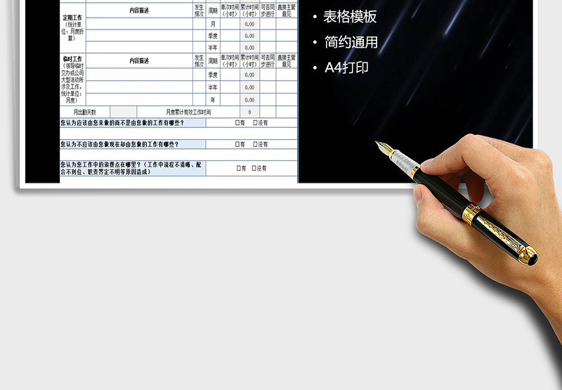 2025年工作分析表
