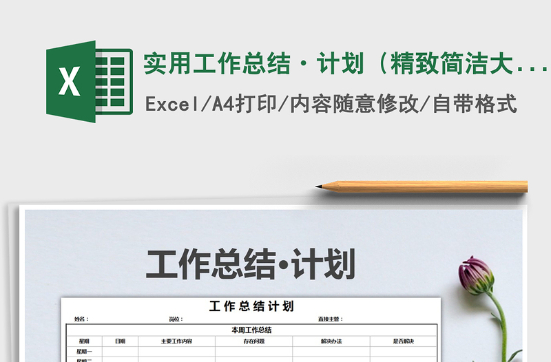 2025年实用工作总结·计划（精致简洁大方）