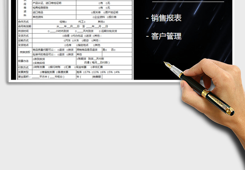 2025年供应商档案表-销售报表