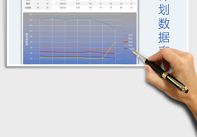 2025年健身计划数据表
