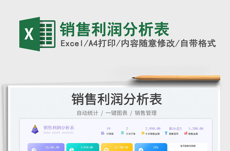 2025销售利润分析表