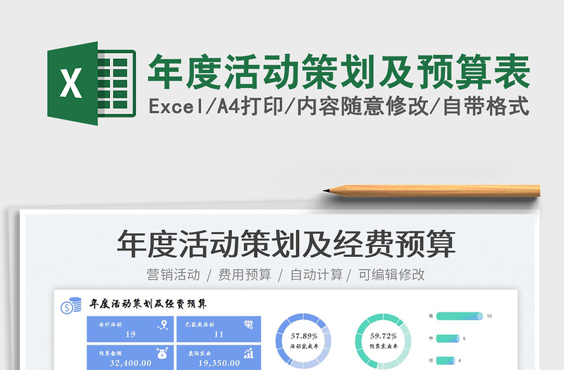 2025年度活动策划及预算表